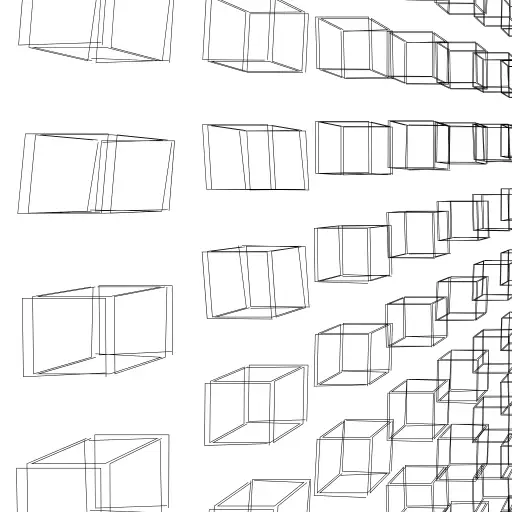 #3d weirdo cubes build from some planes