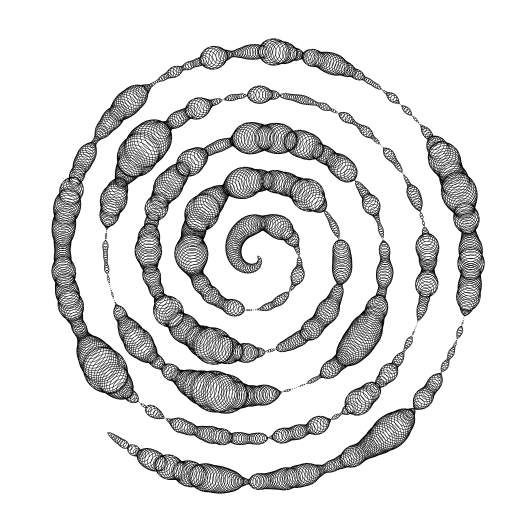 Spiral of circles