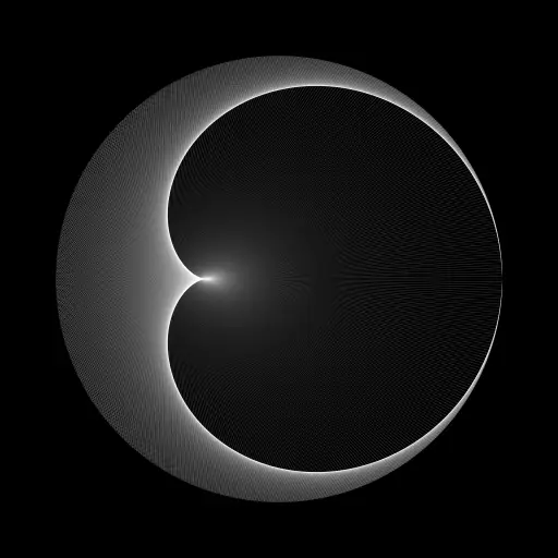 Based on: https://martinmcbride.org/post/generative-art/cardioid-string-art/