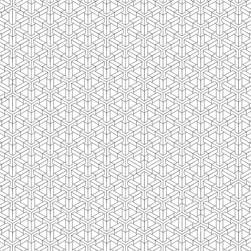 Hexagons everywhere.

#hexagons #escher