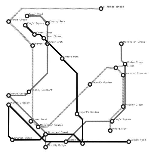 Mini Metro map