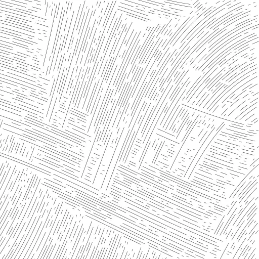 A turtle walking through different curl noise fields.