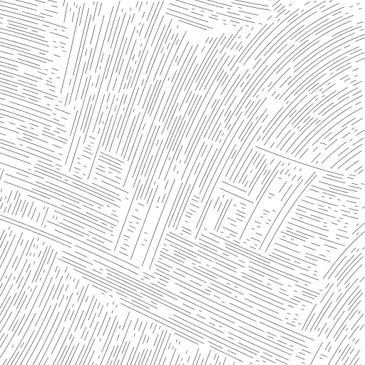 A turtle walking through different curl noise fields.