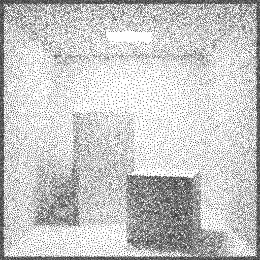 Path tracer code from https://turtletoy.net/turtle/50b8079a52 combined with the 'circle packing dithering' from https://turtletoy.net/turtle/7367ba3a0c.

#raytracer #pixels #rays #dithering