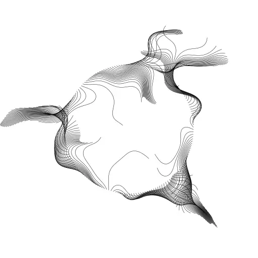 Inspired https://turtletoy.net/turtle/b4a25259eb  by @FrostBT 
Using Simplex noise https://turtletoy.net/turtle/6e4e06d42e by @reinder