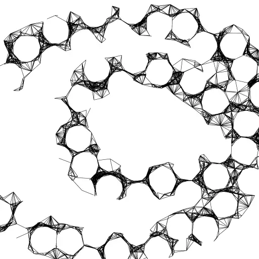 Circle Packing + Drawing lines in certain range