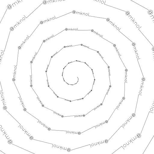 text and lines on spiral

uses @reinder 's text renderer