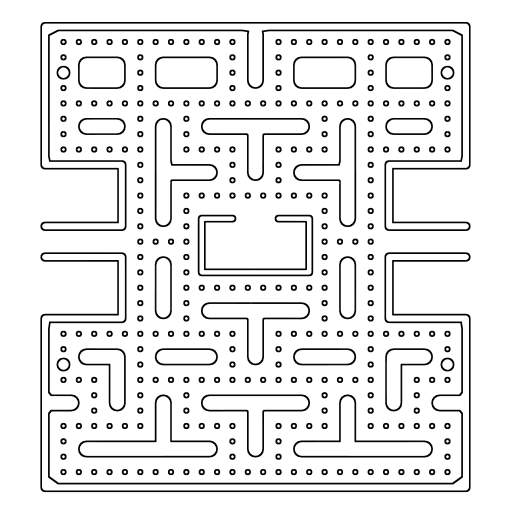 Pac Man Maze Coloring Pages