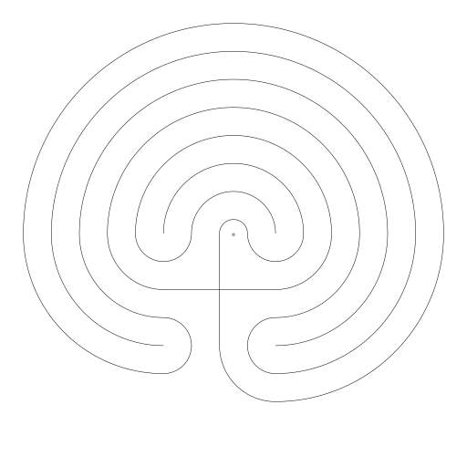 Classic Cretan Labyrinth