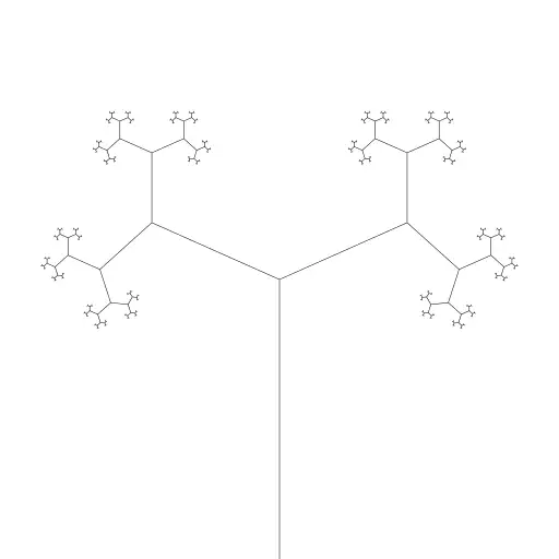 Example to show how you can use adjustable variables; a new and experimental feature. You can use the sliders below to adjust the Fractal binary tree (https://en.wikipedia.org/wiki/L-system#Example_2:_Fractal_(binary)_tree).
#fractal #lsystem
