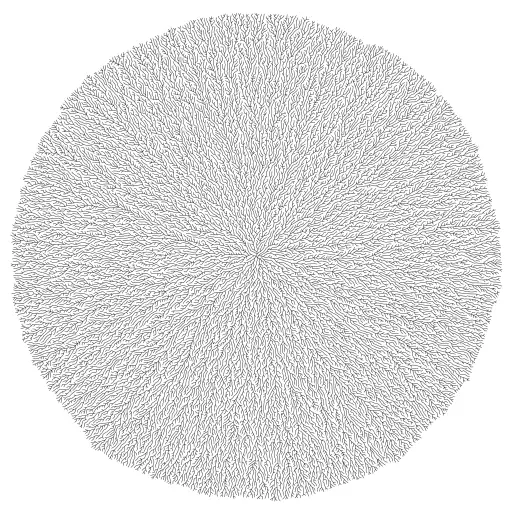 Grow pattern based on Poisson-Disc Sampling. Based on work by @FogleBird: https://medium.com/@fogleman/pen-plotter-programming-the-basics-ec0407ab5929.
#possion-disc