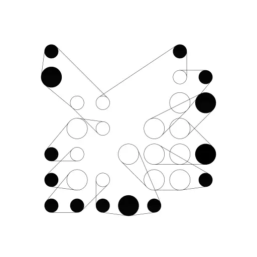 Algo adapted from https://x.com/ix_shells/status/1707573117042729407/photo/1
The winding isnt there yet, but looks very nice to me already.
The Ringer series is originally created by Dmitri Cherniak, it consists of many combos of strings and pegs to create unique geometric works of art.