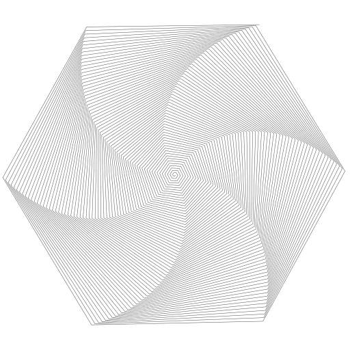 Twisted hexagon ⬡