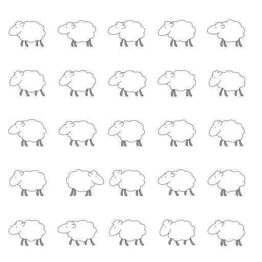 Sheep (Ovis aries) are quadrupedal, ruminant mammals typically kept as livestock.