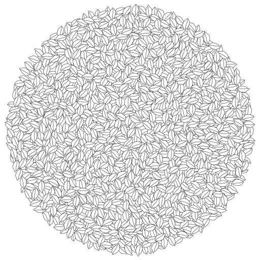 Packing paths using a circle-packing algorithm. The path's bounding sphere is used for packing, and a convex hull is used to occlude the lines.



Draw your path!



#packing #handdrawing #path