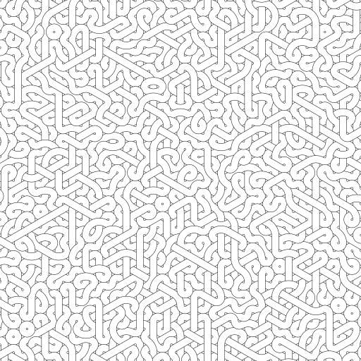My first Truchet tiles experiment.

#truchet #hexagon