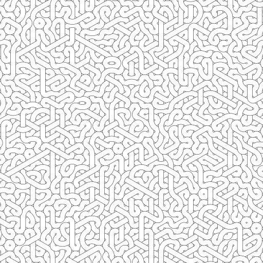 My first Truchet tiles experiment.
#truchet #hexagon