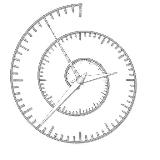Spiral clock