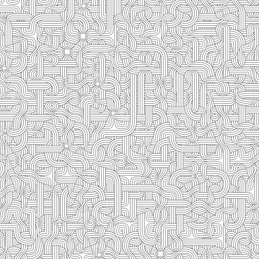 Bezier curves are used to generate quad, double quad, double triangle or hexagon Truchet tiles.

#truchet #bezier