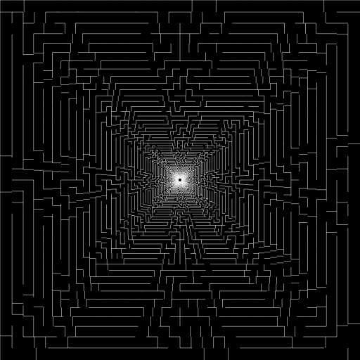 Infinite recursive maze